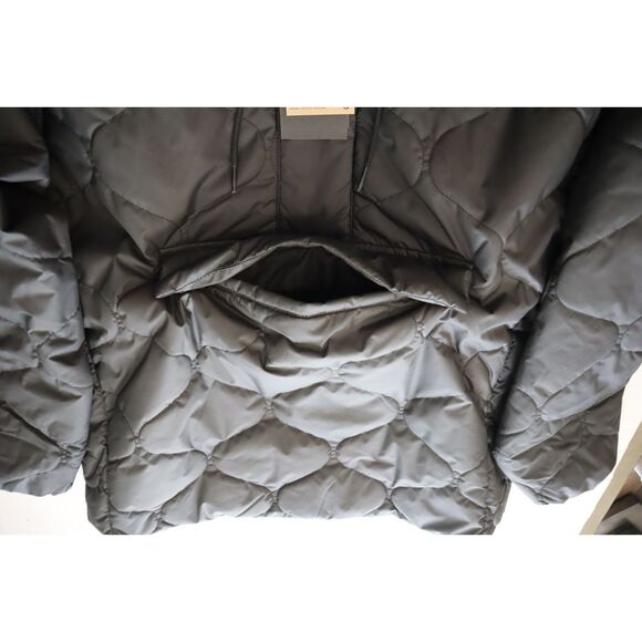 Nike FZ7364-010 Women's Sz L Black Sportswear Essential Quilted Anorak - Picture 10 of 13